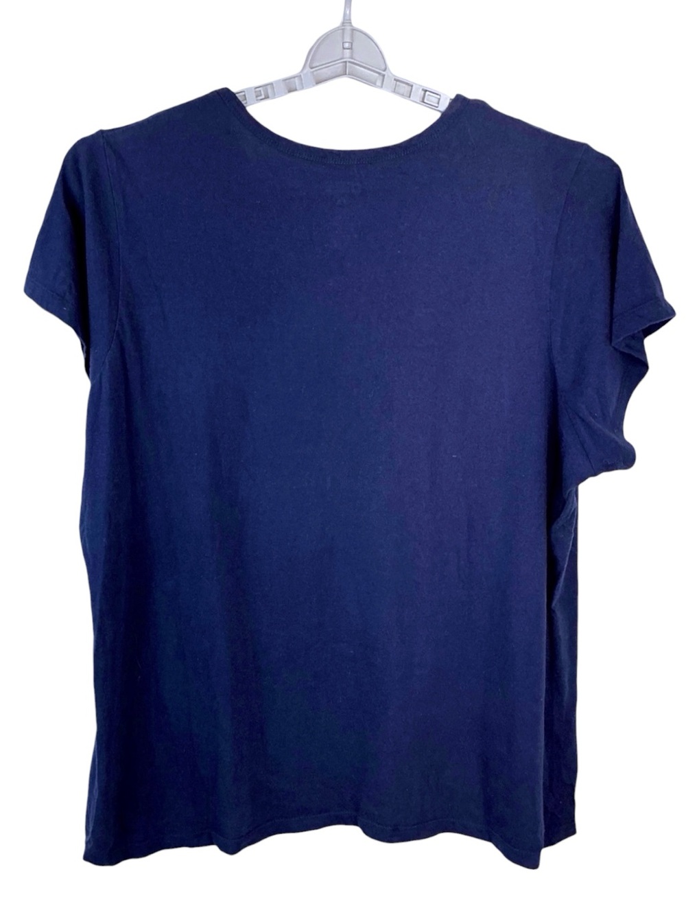 Independence Day Tee Shirt Patriotic 4th of July Flag Top Crewneck Blue Women 3X - Picture 3 of 11